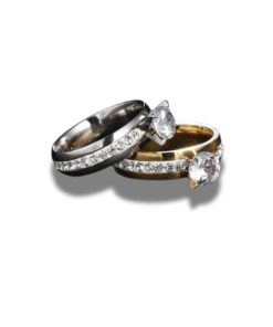 Simulated Diamond Silver Plated Ladies Engagement Ring