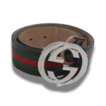 Belt with Interlocking G buckle