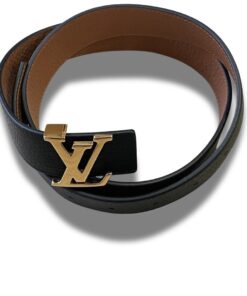 LV Black Leather belt for men