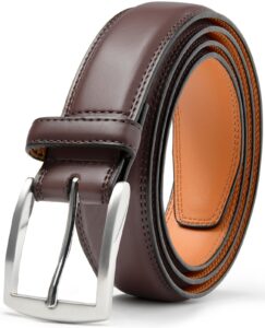 Carlo Fellini Brown leather Belts for Men