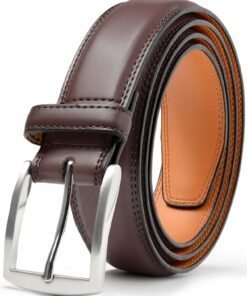Carlo Fellini Brown leather Belts for Men