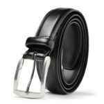 Carlo Fellini Black leather Belts for Men