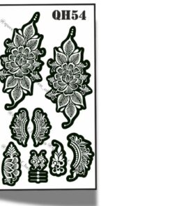 Henna Stencils Temporary Tattoo -QH 54