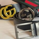 Belt with Interlocking G buckle