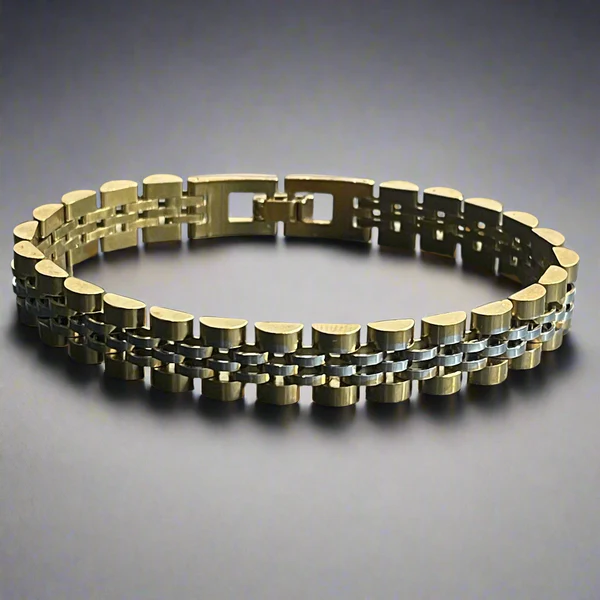 Silver_Golden_Rolex_Jubilee_Bracelet_For_Men_Online_In_Pakistan
