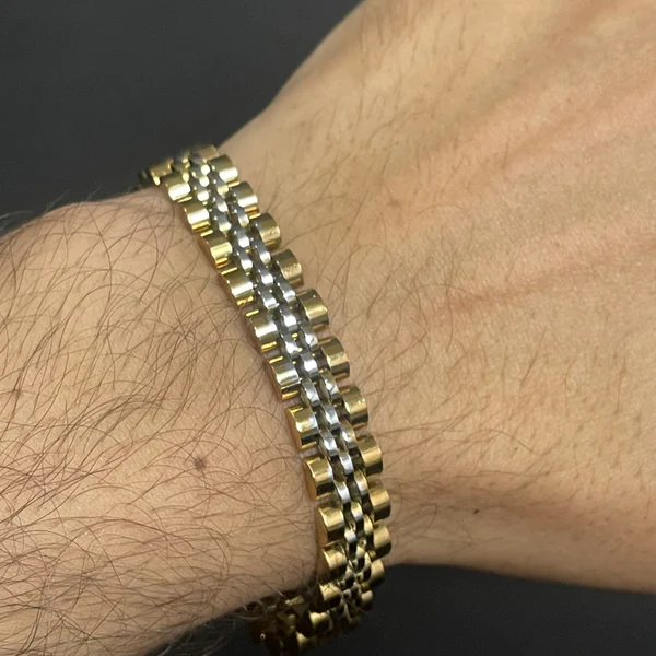 Silver_Golden_Rolex_Jubilee_Bracelet_For_Men_Online_In_Pakistan_1